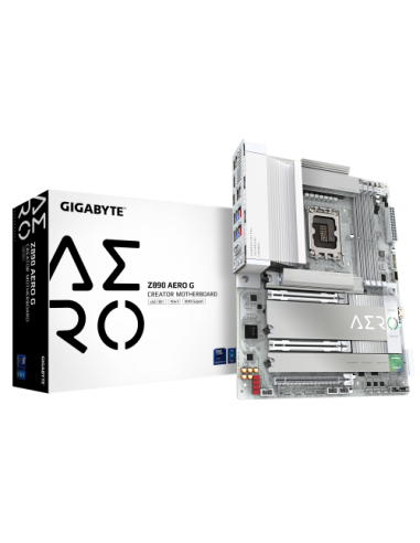 GIGABYTE Placa base Z890 AERO G - Compatible con CPUs Intel Core Ultra (Serie 2), VRM de 16+1+2 fases, hasta 8800MHz DDR5 (OC), 