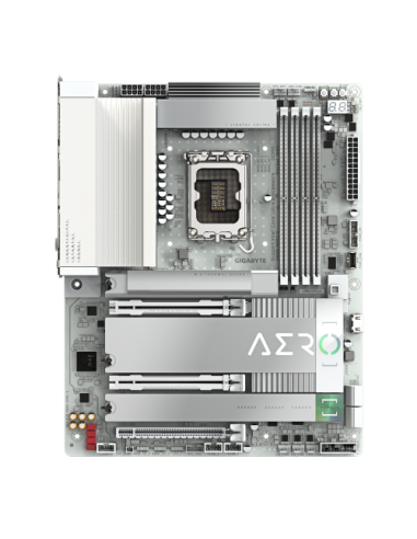 GIGABYTE Placa base Z890 AERO G - Compatible con CPUs Intel Core Ultra (Serie 2), VRM de 16+1+2 fases, hasta 8800MHz DDR5 (OC), 
