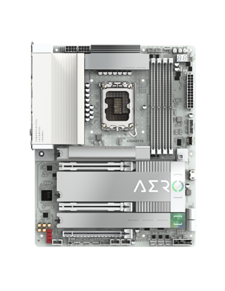 GIGABYTE Placa base Z890 AERO G - Compatible con CPUs Intel Core Ultra (Serie 2), VRM de 16+1+2 fases, hasta 8800MHz DDR5 (OC), 
