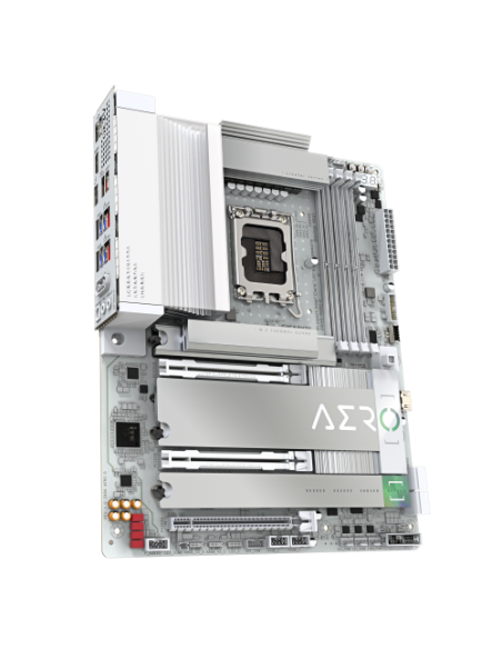 GIGABYTE Placa base Z890 AERO G - Compatible con CPUs Intel Core Ultra (Serie 2), VRM de 16+1+2 fases, hasta 8800MHz DDR5 (OC), 