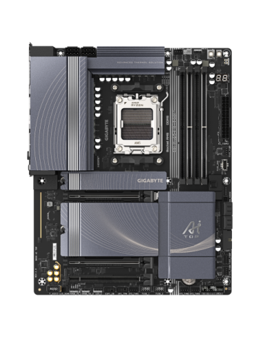 PLACA GIGABYTE B850 AI TOP,AMD,AM5,B850,4DDR5,256GB,1HDMI+USB-C,4SATA3+3M.2,2X10GBELAN+WIFI7+BT5.4,7USB3.2,ATX