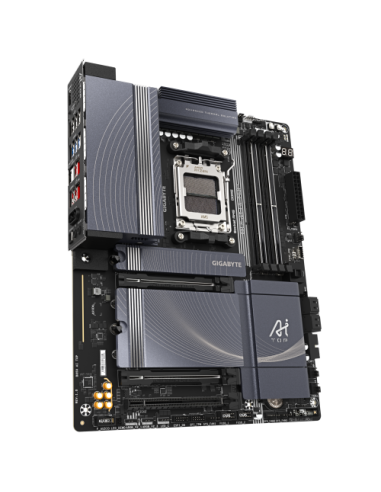 PLACA GIGABYTE B850 AI TOP,AMD,AM5,B850,4DDR5,256GB,1HDMI+USB-C,4SATA3+3M.2,2X10GBELAN+WIFI7+BT5.4,7USB3.2,ATX