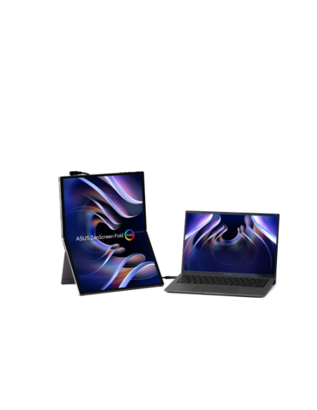 ASUS ZenScreen Fold OLED MQ17QH pantalla para PC 43,9 cm (17.3") 2560 x 1920 Pixeles Quad HD Plata