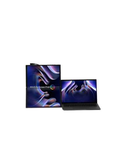 ASUS ZenScreen Fold OLED MQ17QH pantalla para PC 43,9 cm (17.3") 2560 x 1920 Pixeles Quad HD Plata