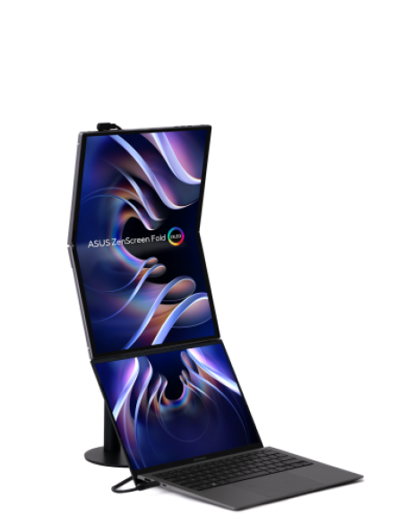 ASUS ZenScreen Fold OLED MQ17QH pantalla para PC 43,9 cm (17.3") 2560 x 1920 Pixeles Quad HD Plata