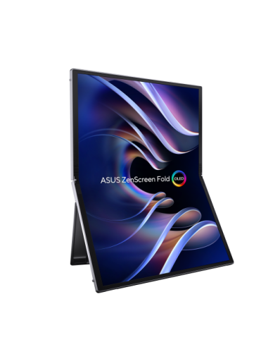 ASUS ZenScreen Fold OLED MQ17QH pantalla para PC 43,9 cm (17.3") 2560 x 1920 Pixeles Quad HD Plata