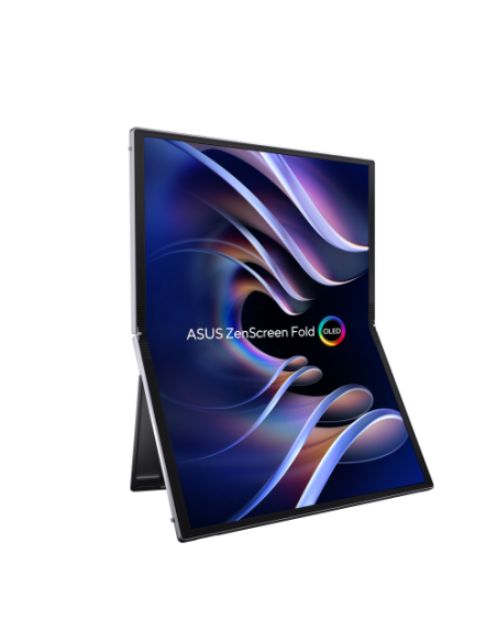 ASUS ZenScreen Fold OLED MQ17QH pantalla para PC 43,9 cm (17.3") 2560 x 1920 Pixeles Quad HD Plata
