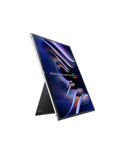 ASUS ZenScreen Fold OLED MQ17QH pantalla para PC 43,9 cm (17.3") 2560 x 1920 Pixeles Quad HD Plata