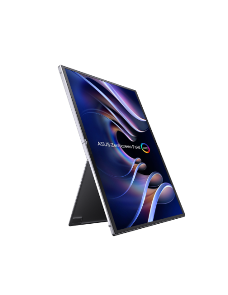ASUS ZenScreen Fold OLED MQ17QH pantalla para PC 43,9 cm (17.3") 2560 x 1920 Pixeles Quad HD Plata
