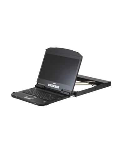 ATEN CL3800NW consola de rack 47 cm (18.5") 1920 x 1080 Pixeles Metal, Plástico Negro 1U