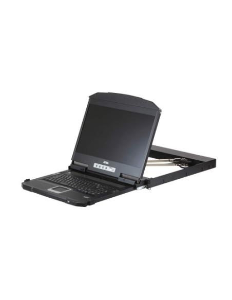 ATEN CL3800NW consola de rack 47 cm (18.5") 1920 x 1080 Pixeles Metal, Plástico Negro 1U