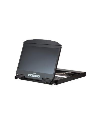 ATEN CL3800NW consola de rack 47 cm (18.5") 1920 x 1080 Pixeles Metal, Plástico Negro 1U
