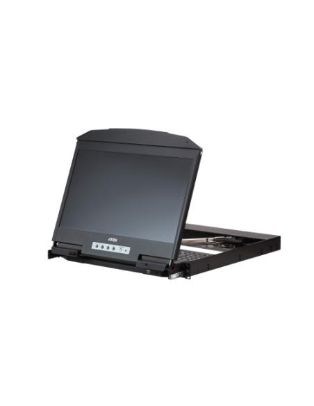 ATEN CL3800NW consola de rack 47 cm (18.5") 1920 x 1080 Pixeles Metal, Plástico Negro 1U