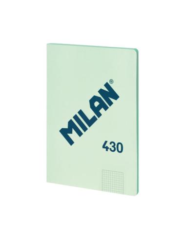 LIBRETA ENCOLADA, PAPEL CUADRICULADO, 48 HOJAS A4, SERIE 1918, VERDE MILAN 57243G48GR