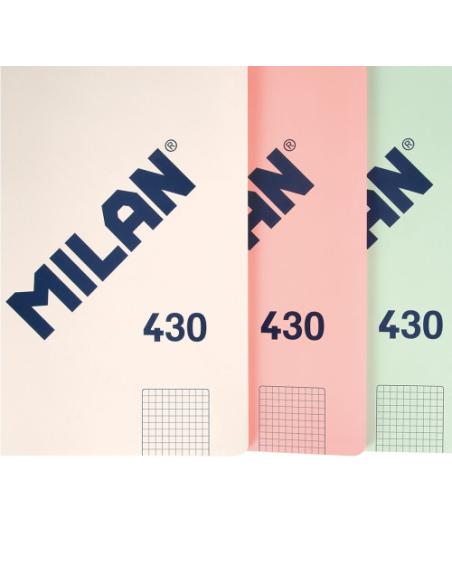LIBRETA ENCOLADA, PAPEL CUADRICULADO, 48 HOJAS A4, SERIE 1918, ROSA MILAN 57243G48P