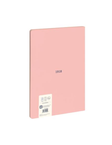 LIBRETA ENCOLADA, PAPEL CUADRICULADO, 48 HOJAS A4, SERIE 1918, ROSA MILAN 57243G48P