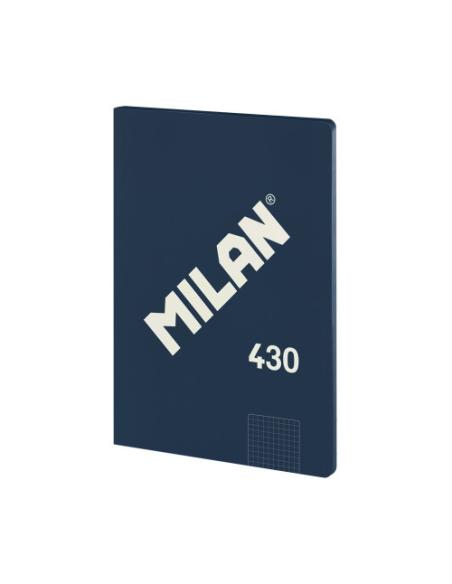 LIBRETA ENCOLADA, PAPEL CUADRICULADO, 48 HOJAS A4, SERIE 1918, AZUL MILAN 57243G48B
