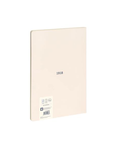 LIBRETA ENCOLADA, PAPEL CUADRICULADO, 48 HOJAS A4, SERIE 1918, BEIGE MILAN 57243G48BG