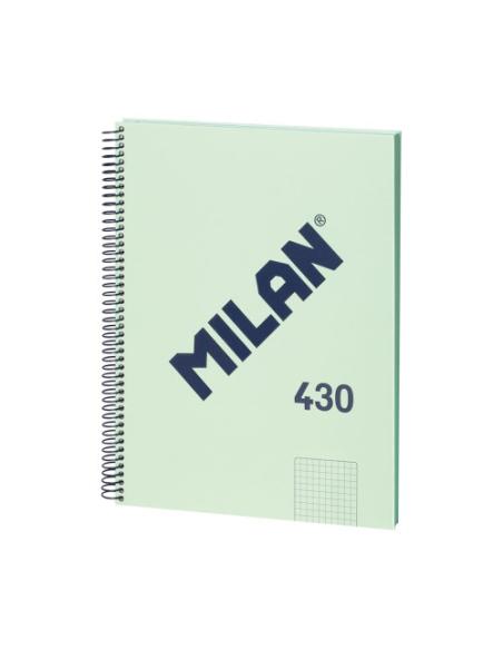 LIBRETA CON ESPIRAL, PAPEL CUADRICULADO, 80 HOJAS A4, SERIE 1918, VERDE MILAN 57143E80GR