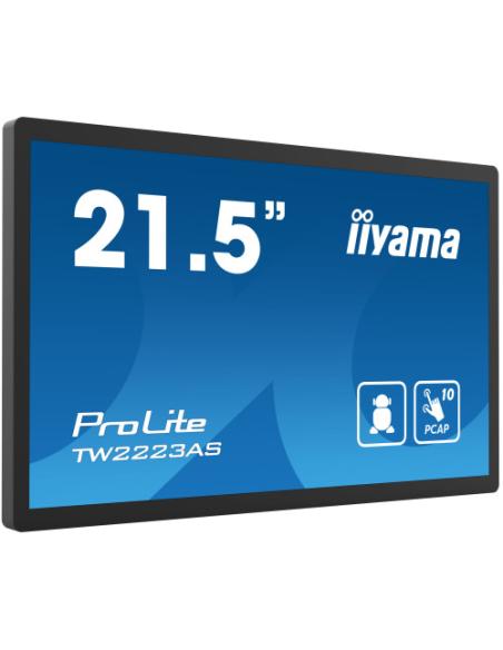 IIYAMA 21,5" PANEL-PC ANDROID 12, SOC RK3399 4GB, 32GB, PCAP BEZEL FREE 10-PTOUCH, 1920X1080, VA PANEL, SPEAKERS, WIFI, BT5.2, M