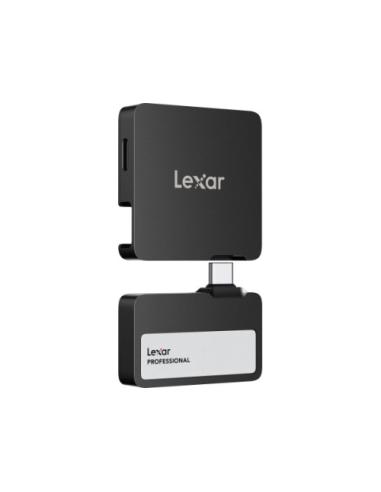 LEXAR PROFESSIONAL GO EXTERNAL PORTABLE SSD 1TB,USB3.2 GEN2 UP TO 1050MB/S READ AND 1000MB/S WRITE CON HUB 4-PUERTOS USB TYPE-C 