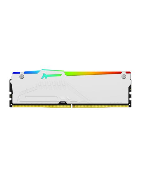 MEMORIA KINGSTON 16GB 6000MT/S DDR5 CL36 FURY BEAST WHITE RGB EXPO - KF560C36BWE2A-16