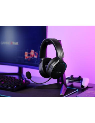 Trust GXT 491 Fayzo Auriculares Inalámbrico y alámbrico Diadema Juego USB Tipo C Bluetooth Negro