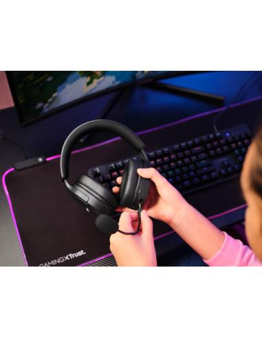 Trust GXT 491 Fayzo Auriculares Inalámbrico y alámbrico Diadema Juego USB Tipo C Bluetooth Negro