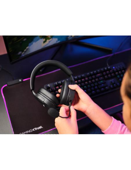 Trust GXT 491 Fayzo Auriculares Inalámbrico y alámbrico Diadema Juego USB Tipo C Bluetooth Negro