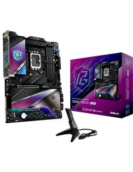 PLACA ASROCK Z890 NOVA WIFI,INTEL,1851,Z890,4DDR5,256GB,1HDMI+2THUNDERBOLT,4SATA3+4M.2,1X5 +1X2.5 GBLAN,WIFI7+BT5.4,12USB3.2+1US