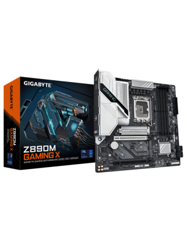 PLACA GIGABYTE Z890M GAMING X,INTEL,1851,Z890,4DDR5,256GB,1HDMI+2DP,4SATA3+3M.2,2.5GBLAN,3USB3.2,MATX