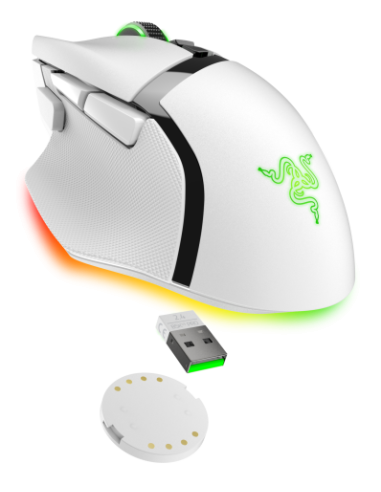 RATON RAZER BASILISK V3 PRO 35K BLANCO (RZ01-05240200-R3G1)