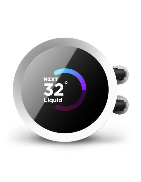 REFRIGERADOR LIQUIDO CPU NZXT KRAKEN 280 RGB 2X140 BLANCO VENT RGB DISPLAY LCD