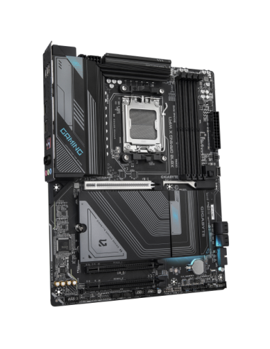 GIGABYTE Placa Base X870 GAMING X WIFI7 - Compatible con CPUs AMD Ryzen 9000, 16+2+2 fases VRM, hasta 8000MHz DDR5 (OC), 1xPCIe 