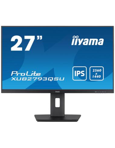 IIYAMA PANTALLA 27" IPS WQHD CON SOPORTE AJUSTABLE EN ALTURA Y FRECUENCIA DE ACTUALIZACIÓN DE 100HZ