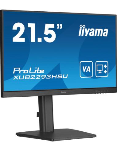 IIYAMA MONITOR IPS DE 21.5’’ SIN BORDES DE 3 LADOS Y CON CONCENTRADOR USB, FRECUENCIA DE ACTUALIZACIÓN DE 100HZ Y CON SOPORTE AJ