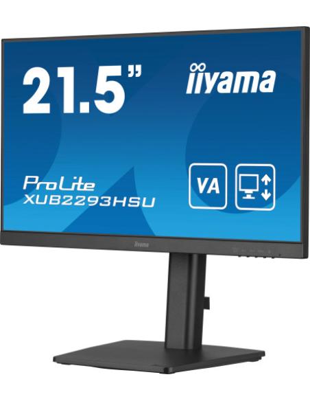 IIYAMA MONITOR IPS DE 21.5’’ SIN BORDES DE 3 LADOS Y CON CONCENTRADOR USB, FRECUENCIA DE ACTUALIZACIÓN DE 100HZ Y CON SOPORTE AJ