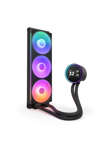 NZXT Kraken Elite 360 RGB Procesador Sistema de refrigeración líquida todo en uno 12 cm Negro 1 pieza(s)