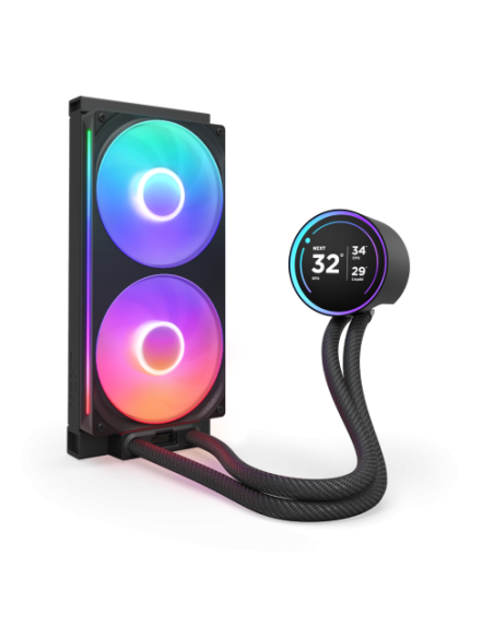 NZXT Kraken Elite 280 RGB Procesador Sistema de refrigeración líquida todo en uno 14 cm Negro 1 pieza(s)
