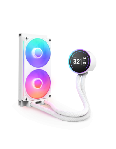 NZXT Kraken Elite 240 RGB Procesador Sistema de refrigeración líquida todo en uno 12 cm Blanco 1 pieza(s)