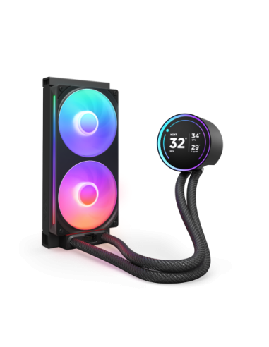 NZXT Kraken Elite 240 RGB Procesador Sistema de refrigeración líquida todo en uno 12 cm Negro 1 pieza(s)