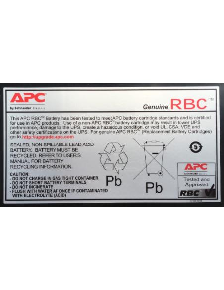 APC RBC48 batería para sistema ups Sealed Lead Acid (VRLA) 7 Ah
