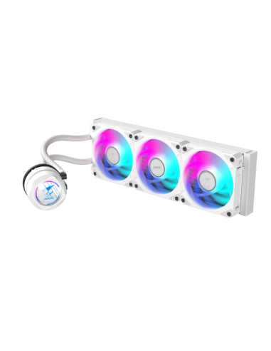 GIGABYTE Refrigeración líquida AIO AORUS WATERFORCE II 360 ICE para CPU - 3 ventiladores ARGB de 120 mm, mecanismo de bloqueo de