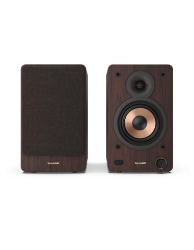 Sharp BOOKSHELF SPEAKERS De 2 vías Marrón Inalámbrico y alámbrico 60 W