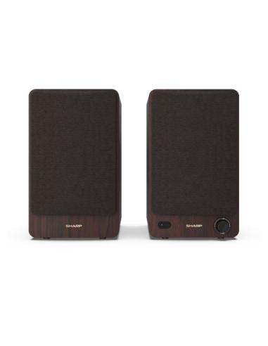 Sharp BOOKSHELF SPEAKERS De 2 vías Marrón Inalámbrico y alámbrico 60 W