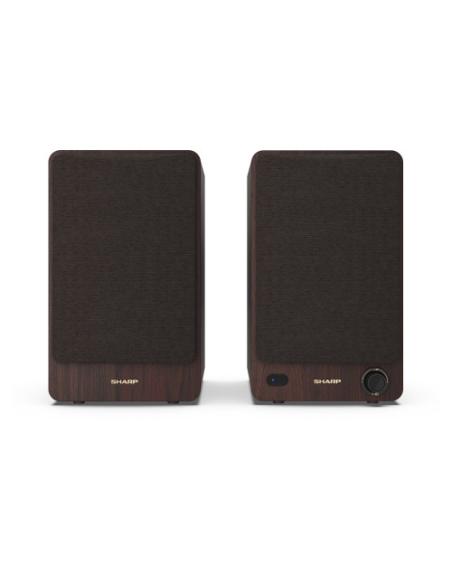 Sharp BOOKSHELF SPEAKERS De 2 vías Marrón Inalámbrico y alámbrico 60 W