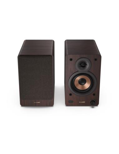 Sharp BOOKSHELF SPEAKERS De 2 vías Marrón Inalámbrico y alámbrico 60 W