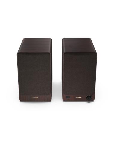 Sharp BOOKSHELF SPEAKERS De 2 vías Marrón Inalámbrico y alámbrico 60 W