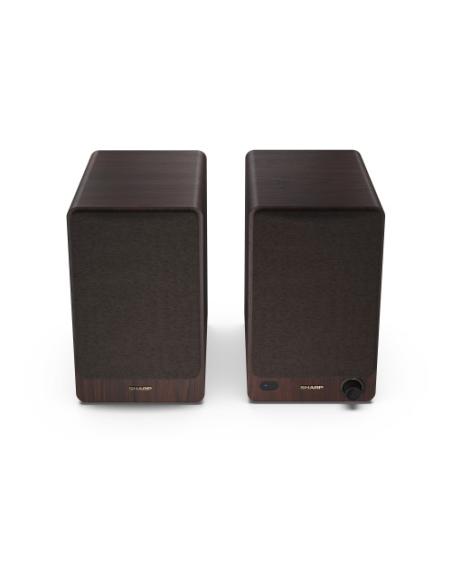 Sharp BOOKSHELF SPEAKERS De 2 vías Marrón Inalámbrico y alámbrico 60 W