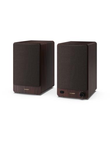 Sharp BOOKSHELF SPEAKERS De 2 vías Marrón Inalámbrico y alámbrico 60 W